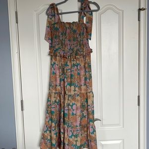 Midi floral dress